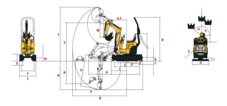 Minigraver 1ton Yanmar SV08