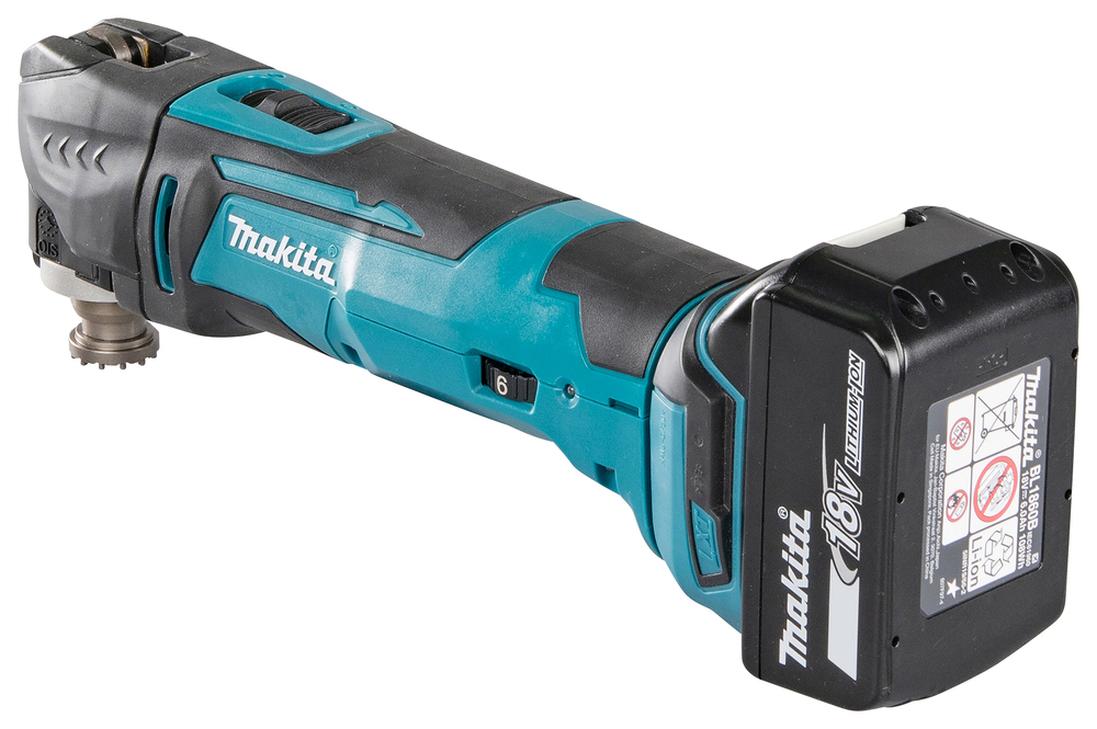 Makita Multitool DTM51T1JX2 LXT 18V incl. 5.0Ah accu, makpac en verschillende accessoires