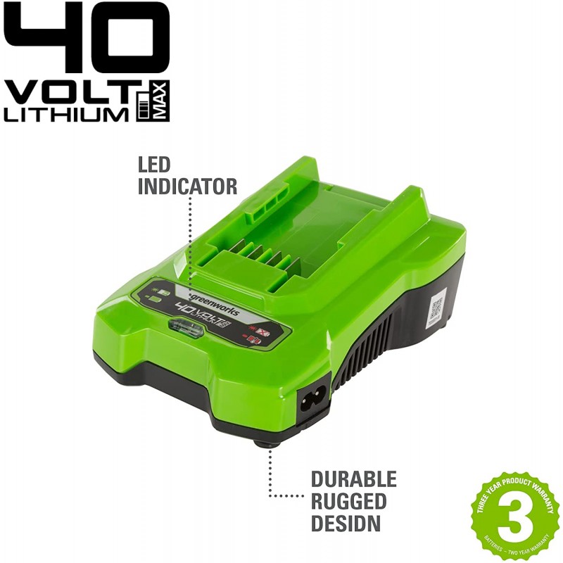 Greenworks G40C 40 volt acculader