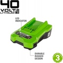 Greenworks G40C 40 volt acculader