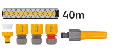 Hozelock Slangenwagen 40m - met slang