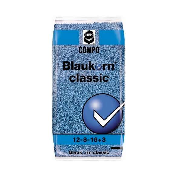 Compo Blaukorn Classic "Blauwe korrel" NPK 12-8-16 +3Mgo 25kg