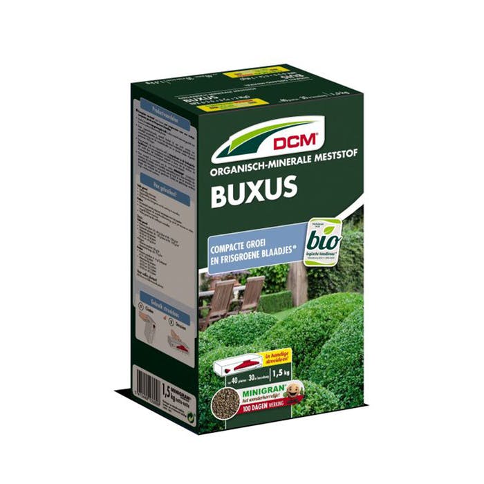 DCM BUXUS 6-3-6 +2MgO + 6Ca meststof - Minigran - Doos van 1,5kg