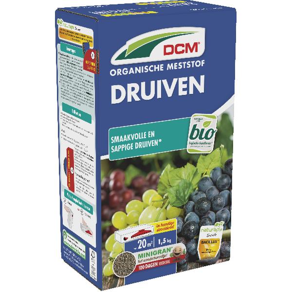 DCM Druiven meststof NPK 6-3-5 1,5kg