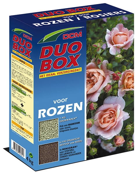 DCM DUO BOX ROZEN meststof en kalk 4kg