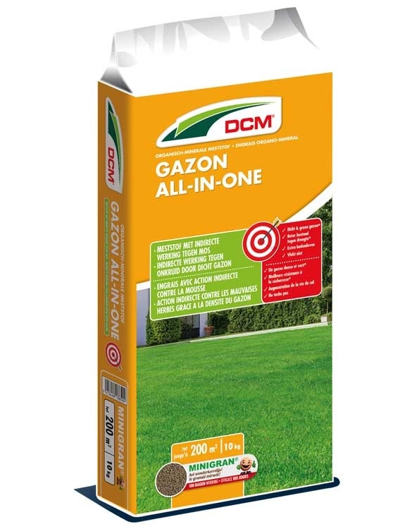 DCM GAZON ALL-IN-ONE 10-3-18 +3MgO +Fe Meststof 20kg - 400m²