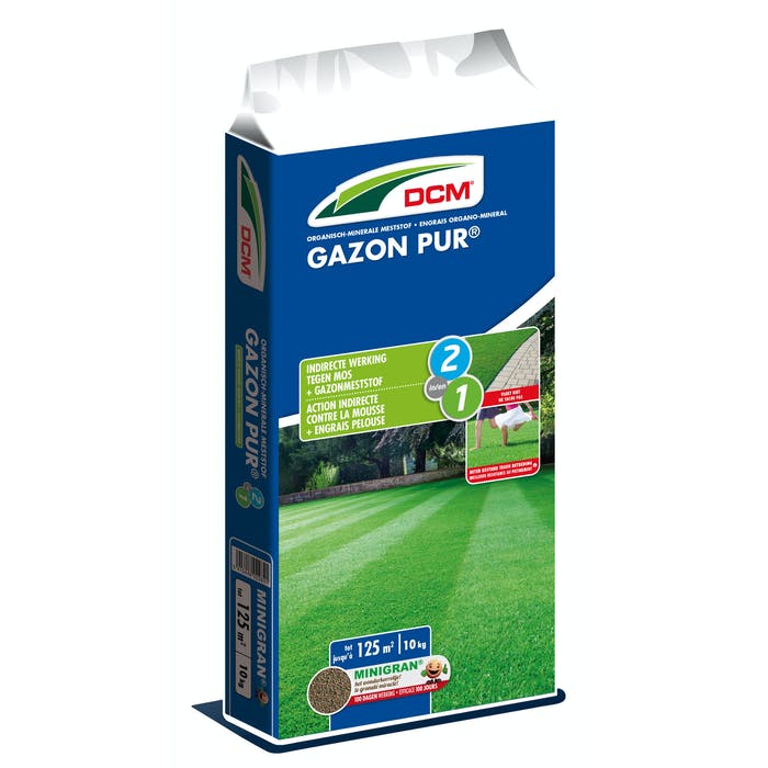 DCM Gazon PUR® NPK 8-4-20 (MgO 3) Meststof 10kg - 125m²