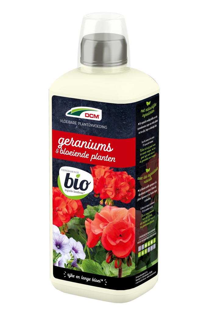 DCM Geraniums & Bloeiende Planten Vloeibare Meststof 800ml