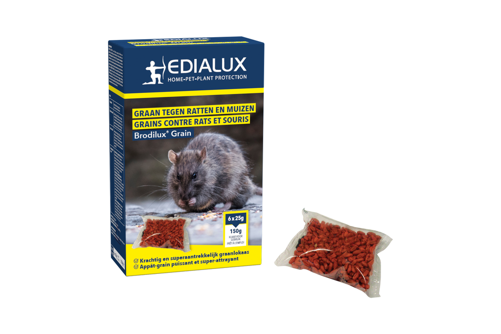 Edialux Brodilux grain tegen ratten en muizen 150g