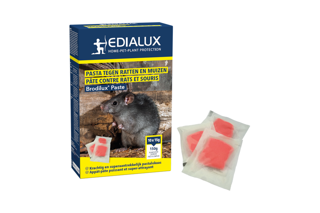 Edialux Brodilux pasta tegen ratten en muizen 150g