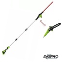 Greenworks GD40PSH boomzaag 20cm en heggenschaar 51cm op steel 40 volt