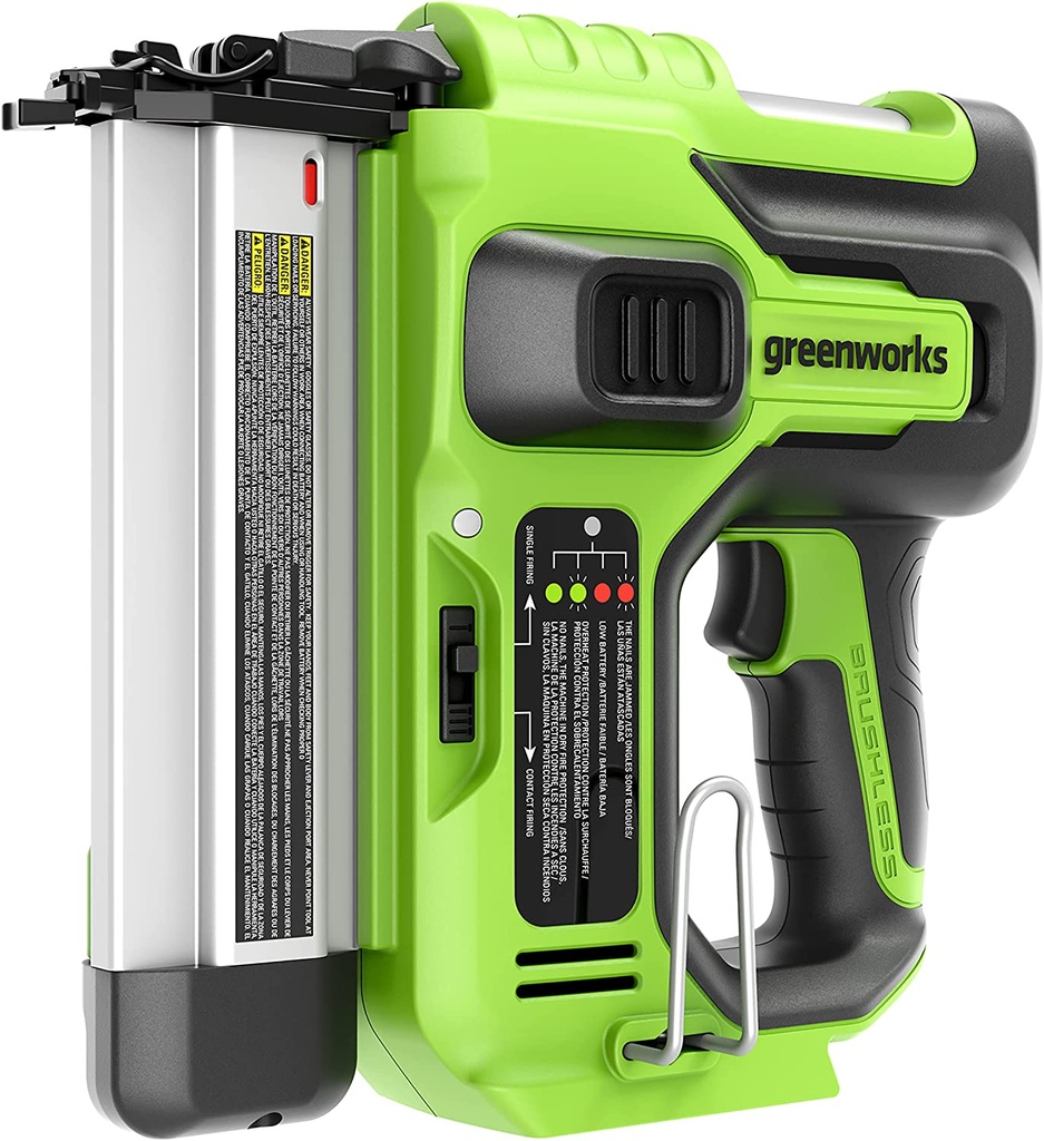 Greenworks Nagelmachine 24 volt, excl. accu en lader GD24BN