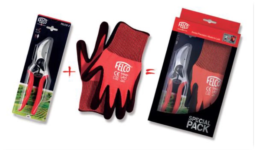 PROMO Felco 2 Snoeischaar maat L sécateur rechtshandig + Handschoen 701 (L)