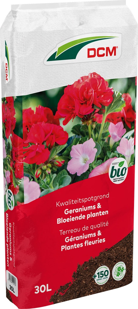 DCM POTGROND GERANIUM & BLOEMEN 30L