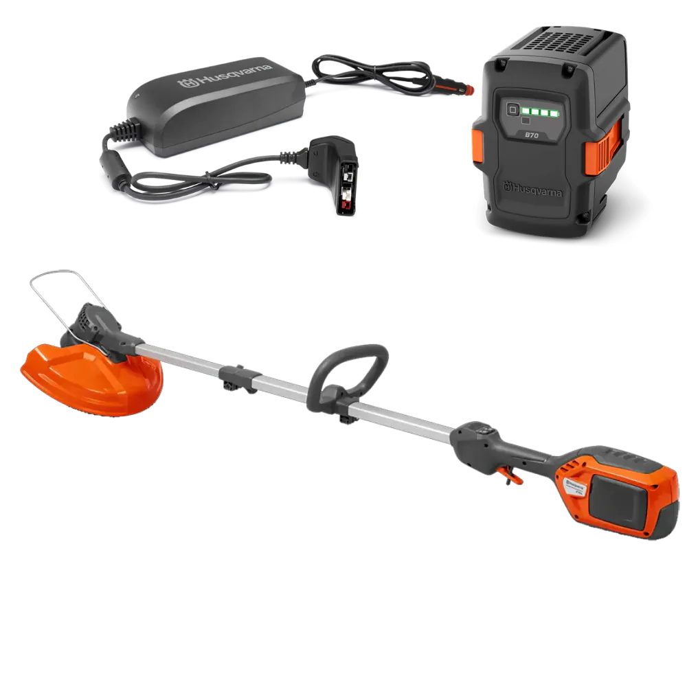 Husqvarna 215 iL accu trimmer incl. 40-B70 Accu en C80 lader