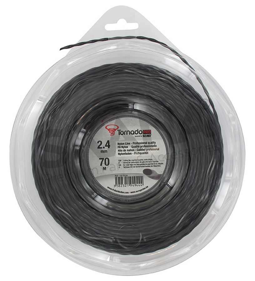 Ozaki Tornado PRO Nylon maaidraad 2.4mm x 70m