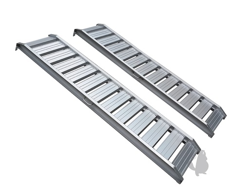 [9108224] Aluminium oprijplaten recht 200cm tot 1600kg/paar