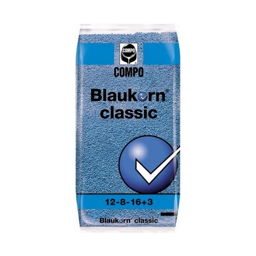 [Sanac_30967 K/P 40/9] Compo Blaukorn Classic "Blauwe korrel" NPK 12-8-16 +3Mgo 25kg