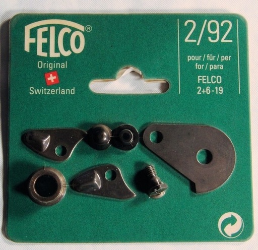 [2/92] Felco 2/92  COMPLETE SET MET SLUITPAL, BUFFER, SCHOKDEMPER