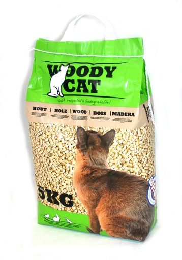 [804/007] Woodycat houtkorrel kattenbakvulling 5kg