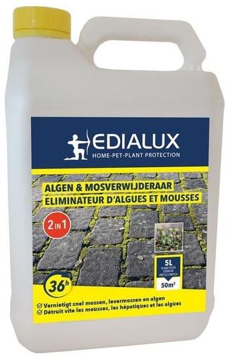 [ALLGRE5B] Edialux Algen En Mosverwijderaar 5L